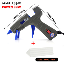 20W/30W/60W-100W/120W High Temp Hot Melt Glue Gun Graft Repair Heat Gun Pneumatic DIY Tools and 10Pcs Hot Melt Glue Stick 2024 - buy cheap