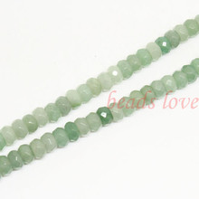 1Strand 16"(78pcs)Natural stone "Green Aventurine"Faceted Rondelle Beads 8mm*5mm (w03052)Free Shipping 2024 - buy cheap