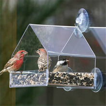 Попугай Lovebird Канарские вольеры прозрачное окно открытый кормушка для птиц контейнер для кормления для еды голубь товары для домашних животных 2024 - купить недорого