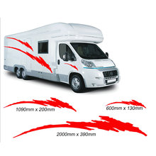 2m Motorhome vinyl graphics stickers decals set camper van RV caravan horsebox f-002 2024 - buy cheap