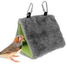 Plush Bird Parrot Hammock Pet Hanging Bed Tent House Winter Warm Cage Nest 2024 - buy cheap