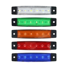 6 LED Car Truck Bus Trailer Lorry Side Marker Indicator Light Warning Light Signal Lamp 12V/24V Auto Tail Brake Light 2024 - buy cheap