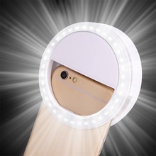 Universal Selfie LED Ring Flash Light Portable Mobile Phone 36 LEDS Selfie Lamp Luminous Ring Clip For iPhone 8 7 6 Plus Samsung 2024 - buy cheap