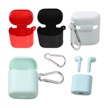 Silicone Skin Cover Headset Case for HUAWEI Honor FlyPods Charging Box Protective Case for Honor FlyPods with Carabiner Hook 2024 - buy cheap