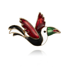 New Arrival Colorful Enamel Pins Bird Brooch Fashion Cute Animal Brooch Men Women Unisex Hot Jewelry Wholesale New Year Gifts 2024 - buy cheap