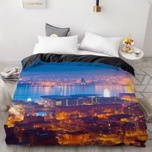 3D HD Digital Printing Custom Duvet Cover,Comforter/Quilt/Blanket case 140/200/220/180,City night Bedding,Drop Shipping 2024 - buy cheap