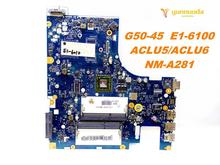 Placa base Original para portátil Lenovo G50-45, G50-45, ACLU5ACLU6, E1-6100, probada, buen envío gratis 2024 - compra barato