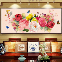 Diamond Embroidery Mosaic Painting Cross Stitch Full Rich Peony with Butterfly Round Drill DIY 5D/3D Sale Decoration Gift 2024 - buy cheap