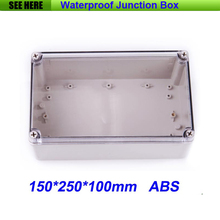 Free Shipping Good Quality ABS Material Transparent Cover IP66 waterproof meter box 150*250*100mm 2024 - buy cheap