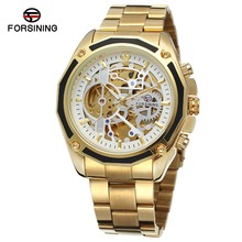 Fashion FORSINING Top Brand Men's High Quality Branded Automatic Chinese Movement Stainless Steel Bracelet Unique Watch Relojes 2024 - buy cheap