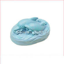 Free shipping dolphin family Modelling soap mold silicone cake mold fondant chocolate mold handmade soap mold 2024 - buy cheap