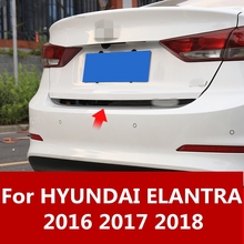 Накладка для багажника hyundai Elantra 2016 2017 2018, защитная накладка из нержавеющей стали для заднего бампера, защитная Накладка на порог, накладка на заднюю дверь автомобиля 2024 - купить недорого