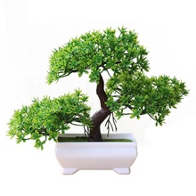 2019 1PCS Artificial Plants Pine Greeting Guests Potted Plant Green Plant Artificial Plants Home Decor 2024 - buy cheap