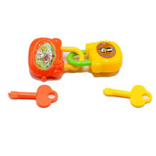 3 Pcs/set Mini Plastic Lock with Key Children's Educational Novelty Gag Toys Notebook Twisted Egg Funny Games Hot Sale 2024 - buy cheap