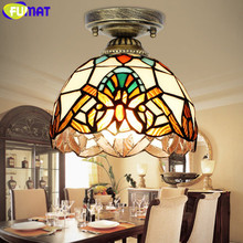 FUMAT ceiling Lamps LED Tiffany Stained Glass lamp luminaria ceiling lights for Living Room plafondlamp Dragonfly Handmade Lamp 2024 - buy cheap