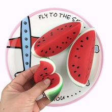 Cute Squeeze Squishy Watermelon Antistress Fruit Slow Rising Gift For Children Adult Simulation Stress Relief Squishes Toys 2024 - buy cheap