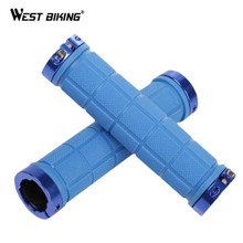 WEST BIKING Aluminum Alloy Ultralight Bicycle Grips Handlebar MTB Road Bike Grips Rubber Cover Nonslip Lock Cycling Bike Grips 2024 - buy cheap