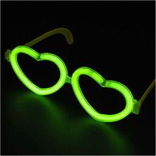 20pcs/lot Luminous Stick Accessories Plastic Glasses Frame Heart Shape Glow Light Stick Glasses for Party Concert Supplies 2024 - buy cheap