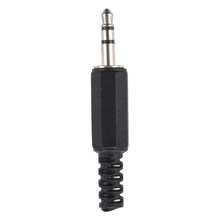 Calidad Superior 10 Uds carcasa de plástico negro 3,5mm conector de Audio Jack auriculares 2024 - compra barato