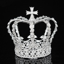 Crystal Royal Queen King Bridal Tiara Crowns Bride Headpiece Pageant Prom Diadem Hair Ornaments Wedding Hair Jewelry Accessories 2024 - buy cheap