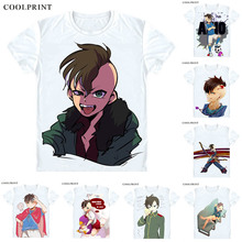Coolprint Fudou Akio T Shirt Inazuma Eleven Bad Boy Brothers Japan Men Casual TShirt Premium T-Shirt Printed Short Sleeve Shirts 2024 - buy cheap