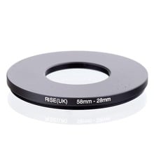 Ascensão (reino unido) 58mm-28mm 58-28mm 58 a 28 passo para baixo anel adaptador de filtro preto 2024 - compre barato
