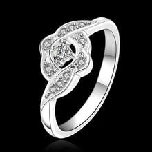 Envío Gratis 925 joyería de plata anillo de joyería Chapado en bien chapados en plata de moda de las mujeres y los hombres el anillo de dedo SMTR156 2024 - compra barato