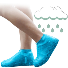 Capa impermeável para sapatos, protetor de sapatos para chuva, material de silicone reutilizável, à prova d'água, antiderrapante, para uso ao ar livre, 1 par 2024 - compre barato