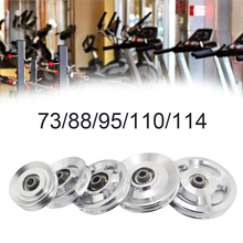 1 Piece Universal Aluminum 73mm/88mm/95mm/110mm/114mm Diameter Pulley Wheel Lift Heavy Load Fitness Gym Equipment 2024 - купить недорого
