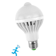PIR Motion Sensor Lamp 5W E27 White Color Night Light Induction Infrared Body Sensor Led Bulb For Home Stair Hallway 85-265V 2024 - buy cheap