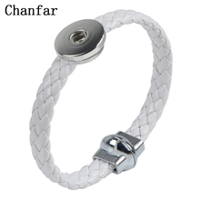 Chanfar, лидер продаж, новый тренд, кожаный магнитный браслет с кнопками, женские и мужские ювелирные изделия «сделай сам» 2024 - купить недорого