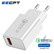 EECPT Быстрая зарядка 3,0 USB зарядное устройство для Xiaomi mi 9 Huawei P30 Pro QC3.0 дорожный настенный адаптер питания для телефона зарядное устройство для iPhone X 8 7 2024 - купить недорого