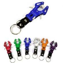 Tiger Hook Tool with Ring Carabiner Clip Hiking Climbing Tool Key Ring Aluminum Alloy Carabiner Spring Snap Clip Hooks Keychain 2024 - buy cheap
