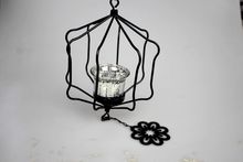 1 peça estilo pastoral retrô branco e preto casa vermelha romântico lanterna chá suporte velas decoração de mesa de casamento mk027 2024 - compre barato