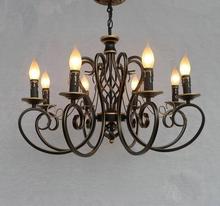 Christmas European Fashion Vintage Chandelier Ceiling lamp 6/8 Candle Lights Lighting Fixtures Iron Home Lighting E14 Modern 2024 - buy cheap