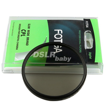 Fotga-filtro de lente encaixável de 52mm, polarizador circular, filtro fotográfico para nikon e canon 2024 - compre barato