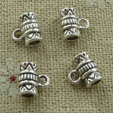 450 pieces tibetan silver nice bail charms 8x8mm #3542 2024 - buy cheap