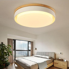 Современный ультратонкий потолочный светодиодный светильник в стиле лофт для квартиры, креативный светильник для кухни и спальни, японский светильник из твердой древесины, бесплатная доставка 2024 - купить недорого