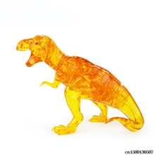 Rompecabezas de dinosaurio 3D de cristal para niños, 50 piezas/juego, modelo, bloques de construcción, juego artesanal, juguetes educativos, regalo, novedad de 2020 2024 - compra barato
