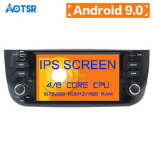 Android 9.0 4+64GB Car Radio Multimedia DVD Player For Fiat Punto 2009-2015 Linea 2012-2015 GPS Map Navigation Stereo Auto Radio 2024 - buy cheap