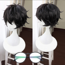 Game Persona 5 P5 Hero Kurusu Akira Short Black Wig Heat Resistant Hair Cosplay Costume Wigs + Freen Wig Cap 2024 - buy cheap