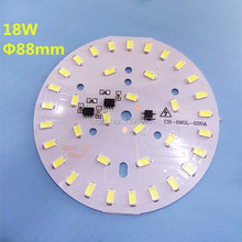 220 В LED 18 Вт 5730 SMD интегрированный ic драйвер лампы Панель pcb, 60 мм алюминиевая Базовая пластина может напрямую подключаться к AC 220 В 2024 - купить недорого