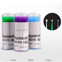 Microblading MICROBRUSHES Applicator Cleaning Blotti Micro Brush Disposable Extension Eyelash Applicator Mascara Wands Tool Swab 2024 - buy cheap