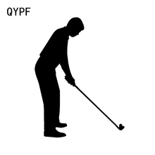 QYPF-calcomanías de deporte de Golf de 11,2x15CM, pegatinas de vinilo, accesorios tipo silueta, C16-1482 para motocicleta 2024 - compra barato