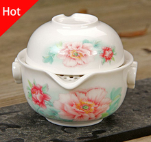 Kung Fu Tea set Include 1 Pot 1 Cup, High quality elegant gaiwan,Beautiful and easy teapot kettle.Coffee Cup 2024 - buy cheap