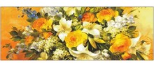 Paquete de bordado de alta calidad, Kits de punto de cruz, sin abrir, flor de lirio y Rosa de lujo, 140cm X 60cm, Envío Gratis 2024 - compra barato