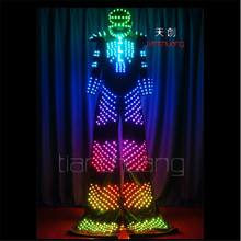 TC-109 программируемый полноцветный светодиодный светильник-робот, яркий бальный зал, робот, светодиодные светодиодный мы, мужской шлем для ночного клуба Вечерние 2024 - купить недорого