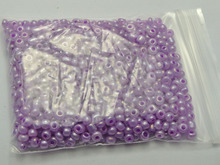 800 contas de semente de vidro de pérola roxo rondelle 4mm (6/0) 2024 - compre barato