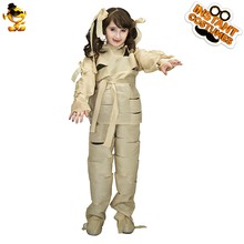 DSPLAY Girls Mummy Costume Kid's Fashionable Ghost Horror Zombie Halloween Fancy Dress Costumes 2024 - buy cheap