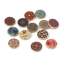 DoreenBeads Wood Spacer Beads Flat Round At Random Jewelry Accessories About 20mm( 6/8") Dia, Hole: Approx 1.8mm, 30 PCs 2024 - buy cheap